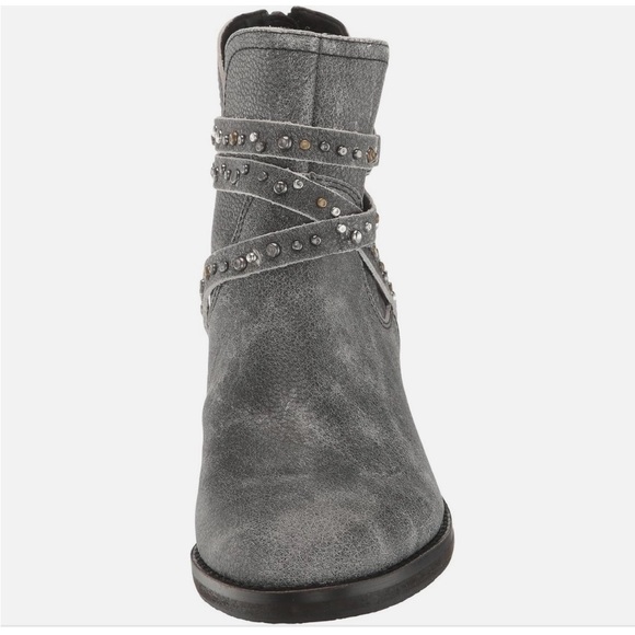 Lucky Brand Charcoal Studded Ankle Booties - Picture 7 of 8